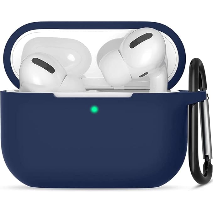 AIRPODS PRO 2 SILICON CASE [Soft Silicone Skin Case Cover Shock-Absorbing Protective Case with Keychain]