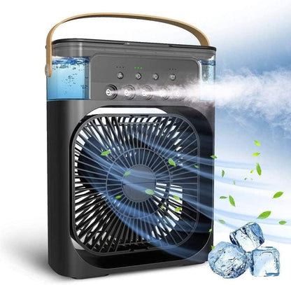 Portable 3 IN 1 Mini Air Conditioner With LED Lights & Humidifier