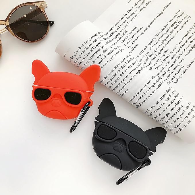 BullDog AirPods Pro 2 Case with Keychain, Drop Protection, Protective Case, Supports Wireless Charging Cover for AirPods Pro 1st/2nd Generation