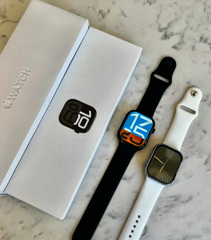 VirWatch Series 10, with 6 - Months Warranty, Real Apple Logo & 2 Stylish Straps.