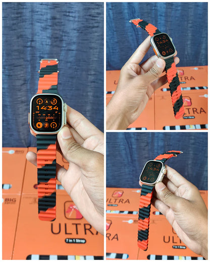 7 in 1 Smart Watch Combo {45mm Premium Model}