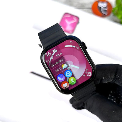 VirWatch Series 10, with 6 - Months Warranty, Real Apple Logo & 2 Stylish Straps.